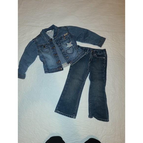 3T girls jeans and jeans jacket - Picture 1 of 10